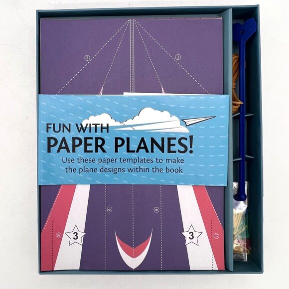 Fun With Paper Planes Set By SpiceBox 60 Planes Fold & Fly Book & Power Launcher - Picture 9 of 12